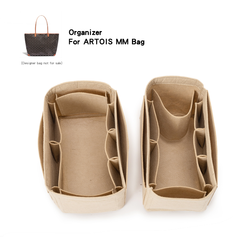 Luxury Bags Goyard - Felt Insert Organizer For Goyad ARTOIS