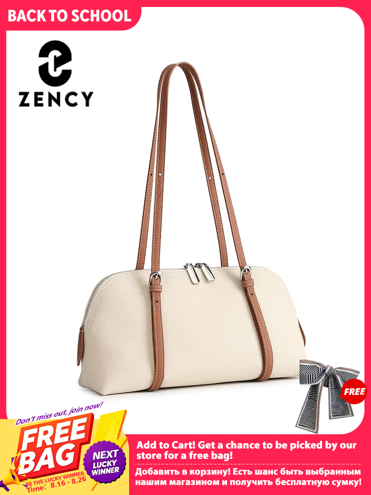 Luxury Bags Storage - Zency Women's Genuine Leather Underarm Bag