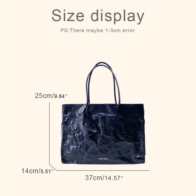 Korean Casual Kraft Paper Tote - Luxury Bags Vendor review and price