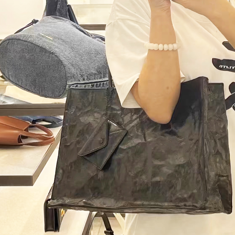 Korean Casual Kraft Paper Tote - Luxury Bags Vendor review and price