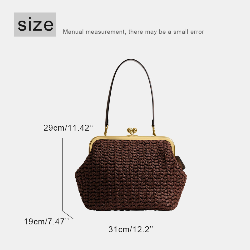 Hand-Woven Kisslock Frame Shou - Luxury Bags Vendor review and price