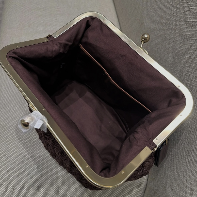Hand-Woven Kisslock Frame Shou - Luxury Bags Vendor review and price