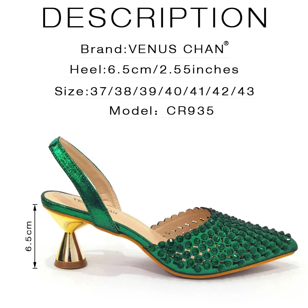 Luxury Green Rhinestone Shoes  - Luxury Bags Green review and price