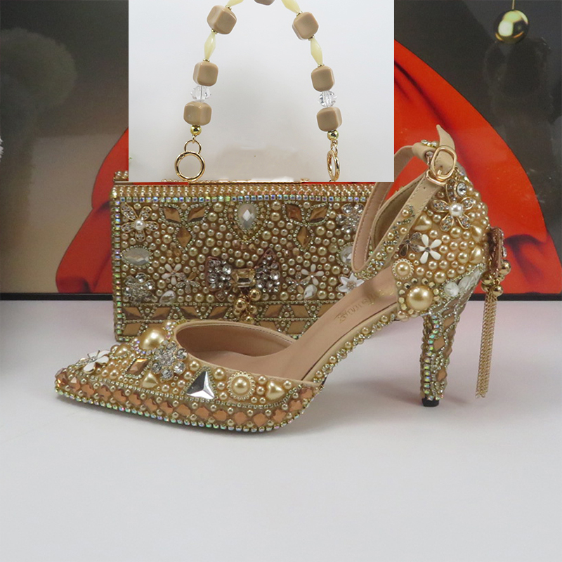 Luxury Champagne Golden Crysta - Luxury Bags And Shoes review and price