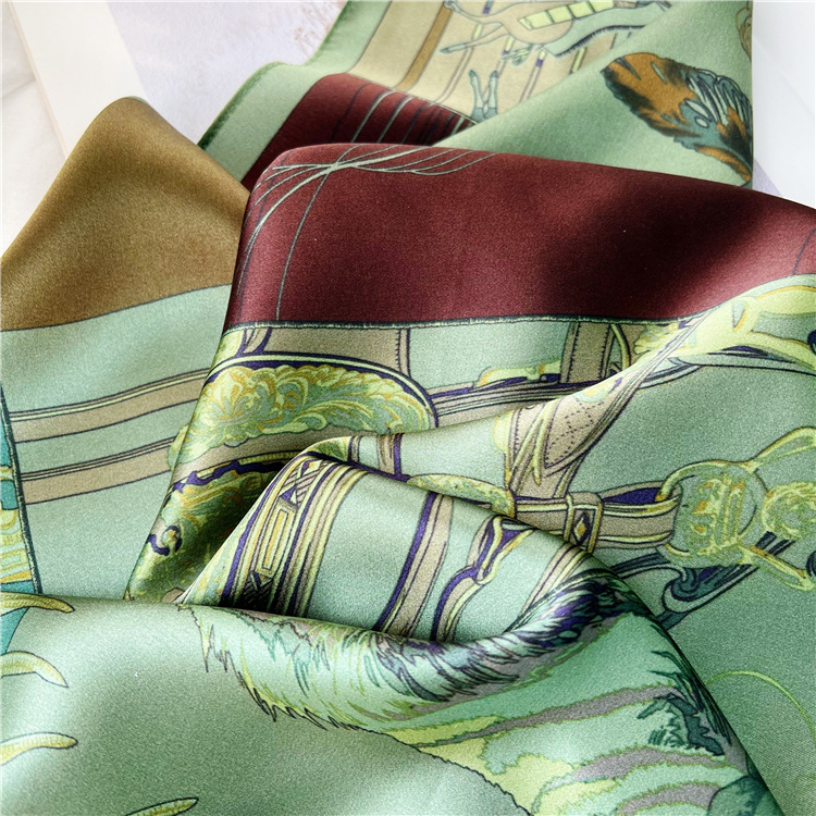 Small Mulberry Silk Scarf 65CM - Luxury Bags Green review and price
