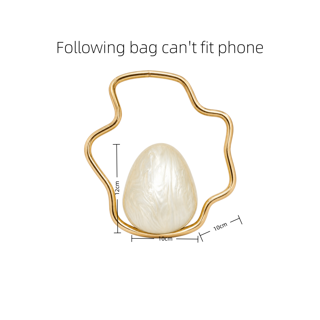 Women mini Acrylic Egg Bag Cut - Luxury Bags Vendor review and price