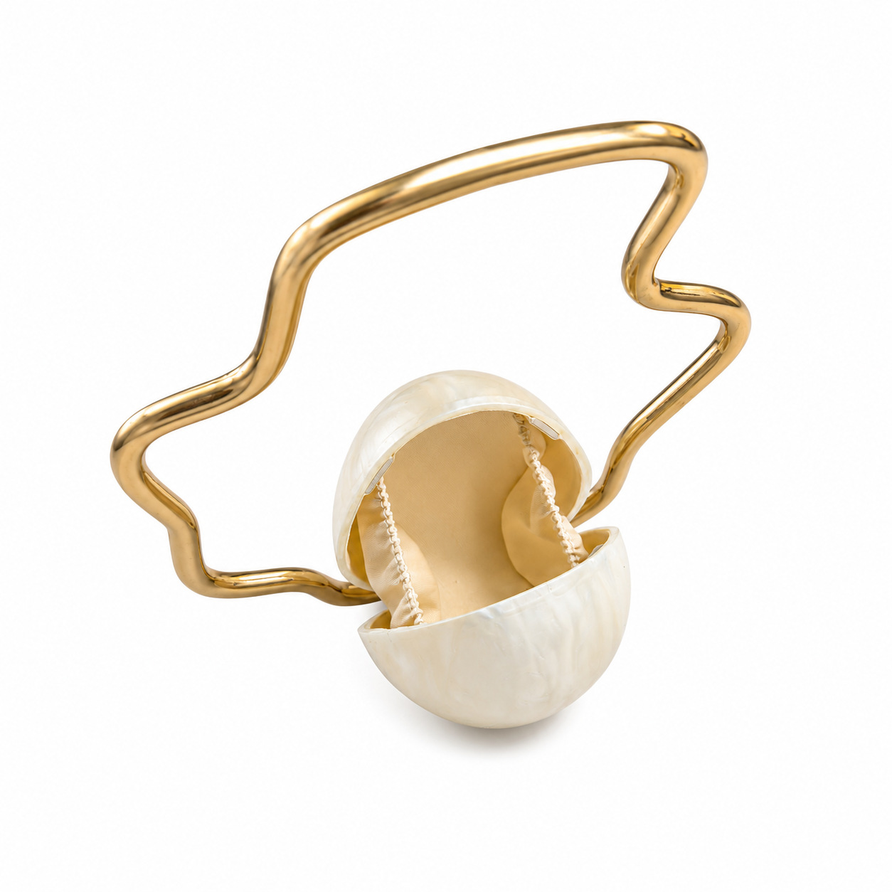 Women mini Acrylic Egg Bag Cut - Luxury Bags Vendor review and price