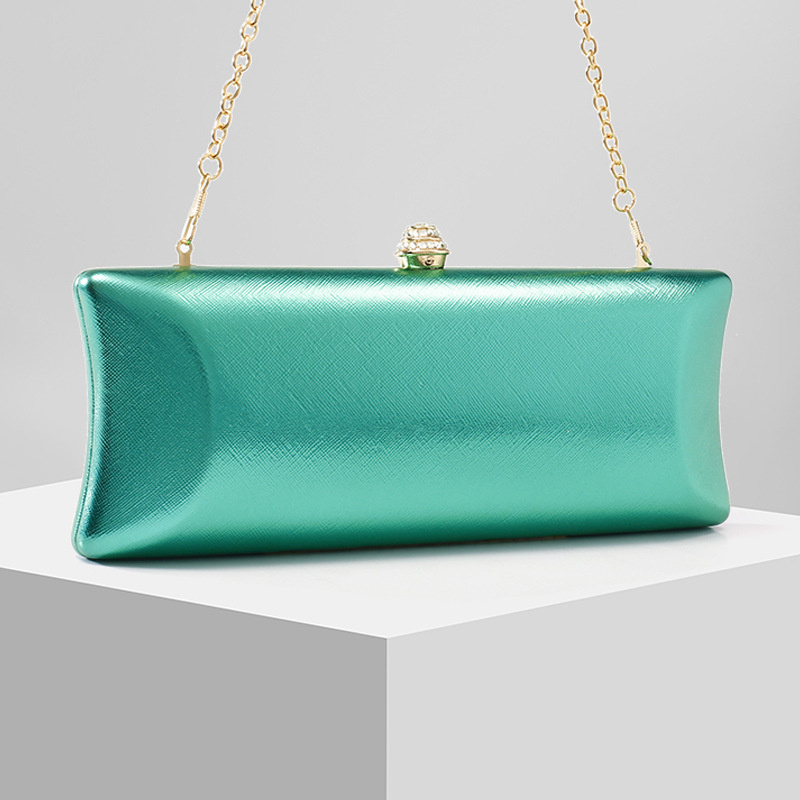 Classical Long Box Evening Bag - Luxury Bags Green review and price