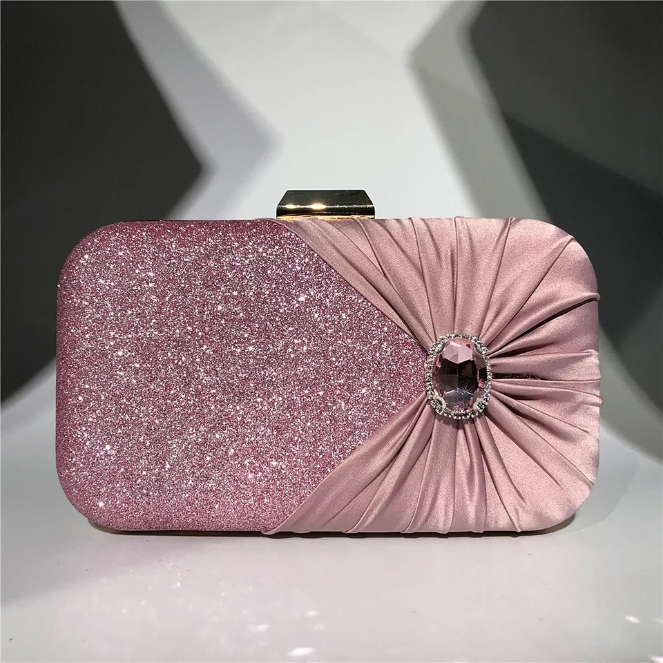 Silver Luxury Crystal Evening  - Luxury Bags Green review and price