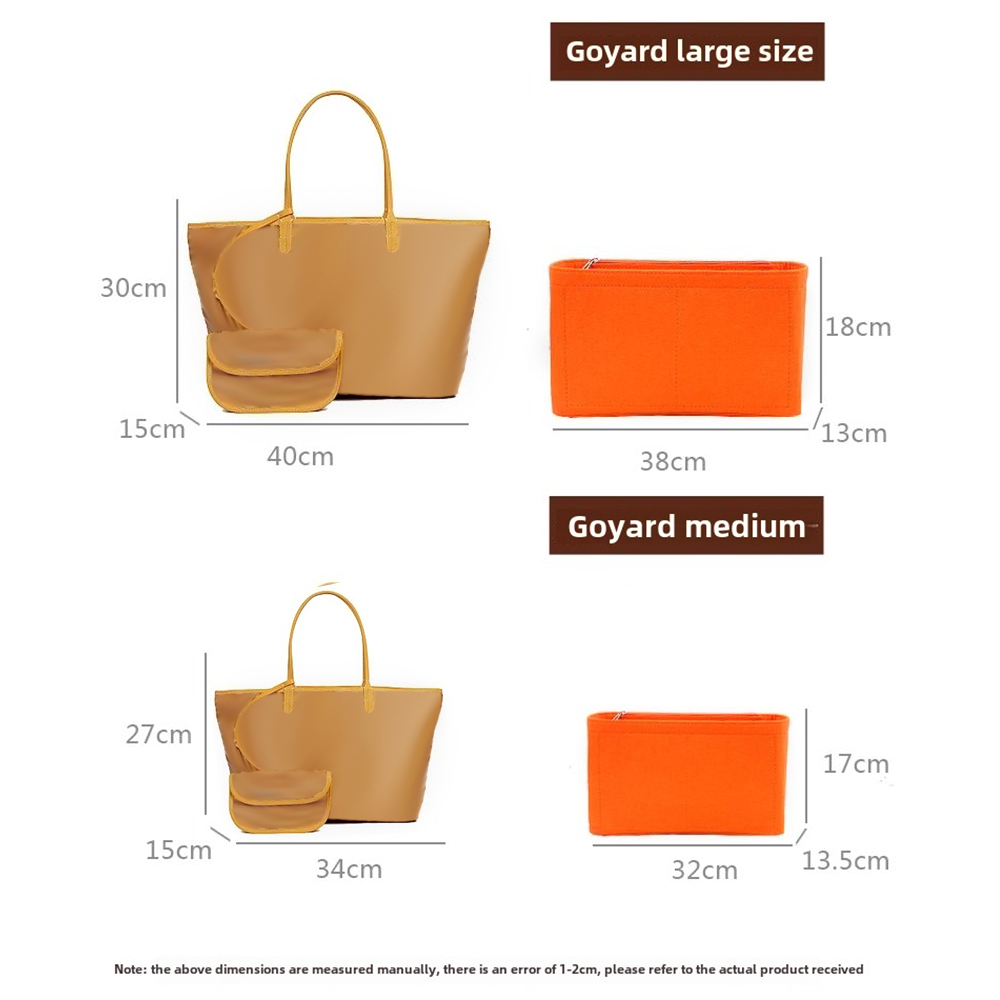 Felt Insert Bag Cosmetic Organ - Luxury Bags Goyard review and price