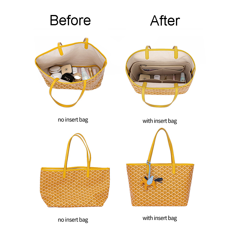 Felt Insert Bag Cosmetic Organ - Luxury Bags Goyard review and price