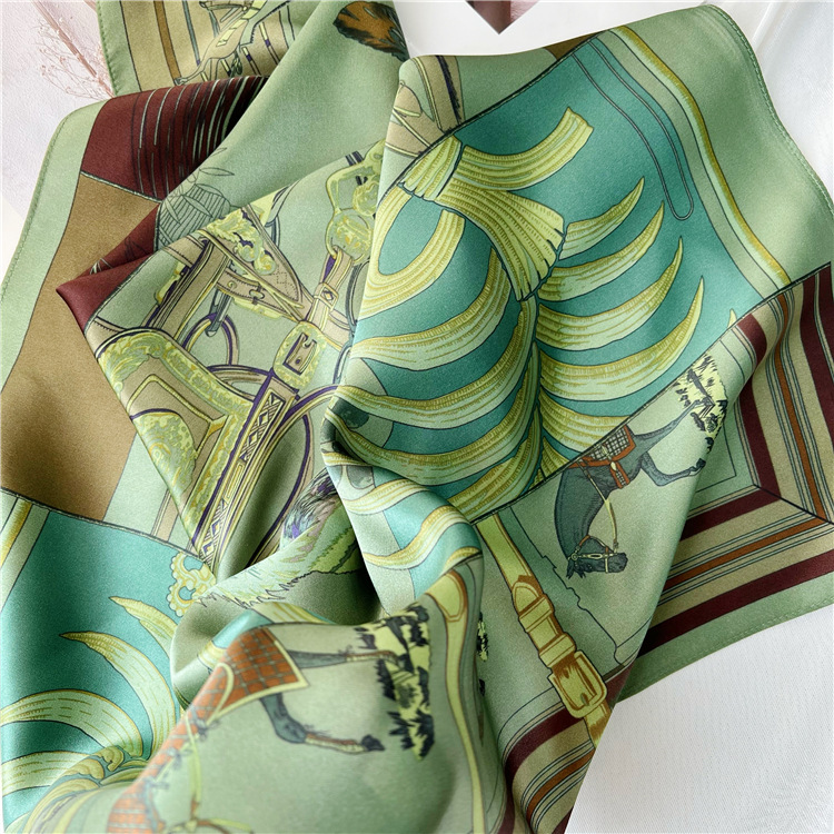 65CM Green Silk Scarf Luxury D - Luxury Bags Green review and price