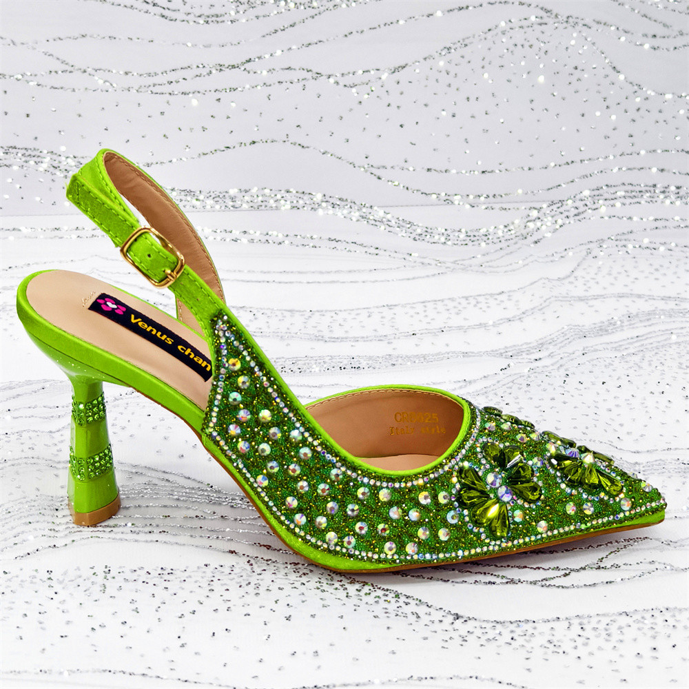 Luxury Green Rhinestone Party  - Luxury Bags Green review and price