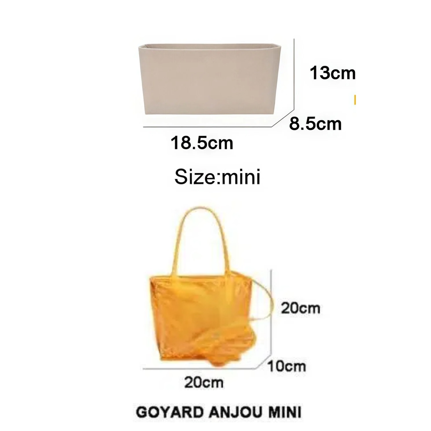 Felt Insert Bag Cosmetic Organ - Luxury Bags Goyard review and price